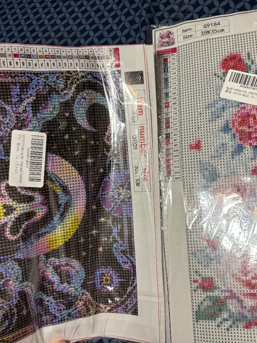 Set of 2 Diamond Painting Kits NEW